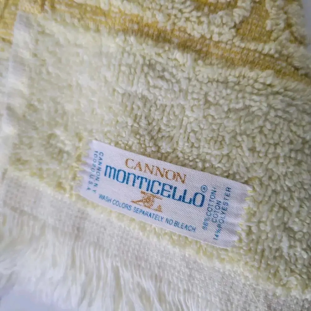 Cannon Monticello Santa Cruz Towels Lot Of 5 Vintage 1 Bath Towel 4 Hand Towels